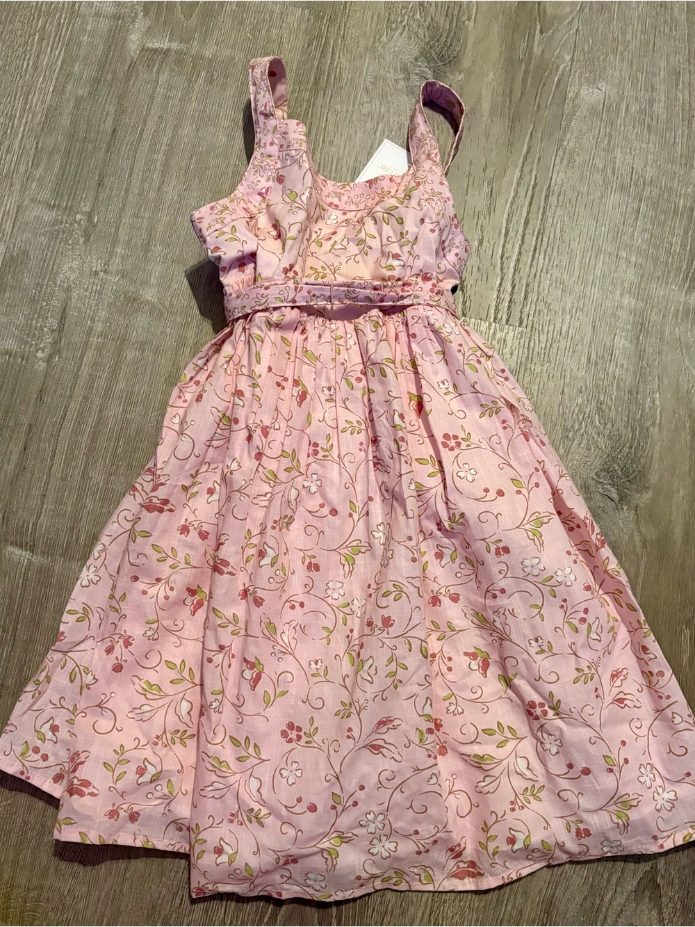 Girls Pink Floral Sundress